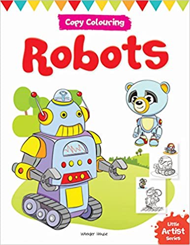 Wonder house Copy Colouring Robots